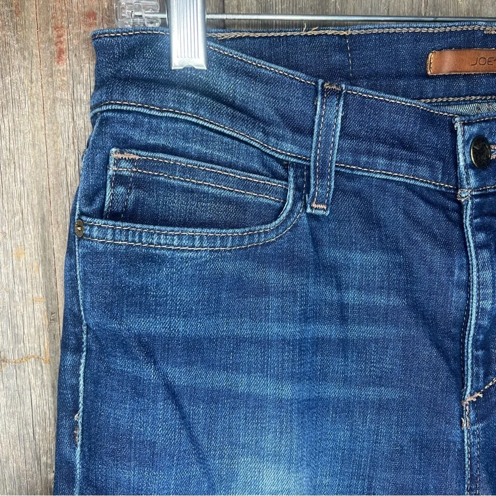 Joe’s Vintage Reserve Roxalana Dark Wash Ankle Straight Raw Hem Jeans sz 28 - Picture 4 of 12